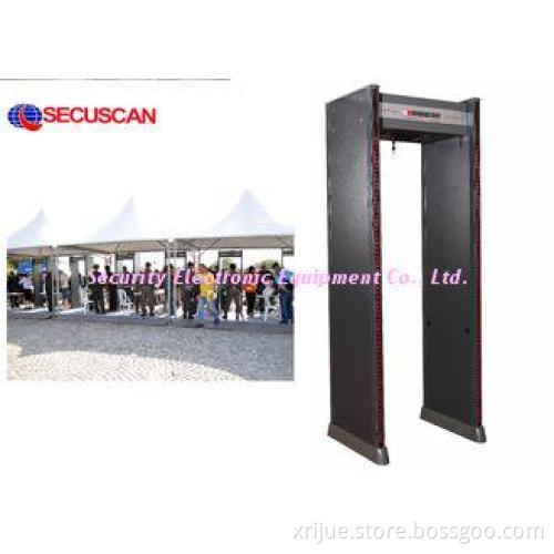 Professional Arched Metal Detector Gate with 6 Pinpoint zon